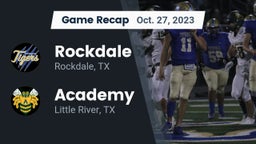 Recap: Rockdale  vs. Academy  2023