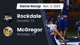 Recap: Rockdale  vs. McGregor  2023
