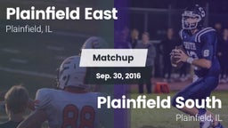 Matchup: Plainfield East vs. Plainfield South  2016