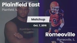 Matchup: Plainfield East vs. Romeoville  2016