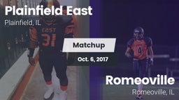 Matchup: Plainfield East vs. Romeoville  2017