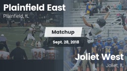Matchup: Plainfield East vs. Joliet West  2018
