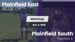 Matchup: Plainfield East vs. Plainfield South  2018