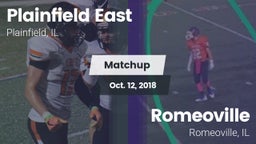 Matchup: Plainfield East vs. Romeoville  2018