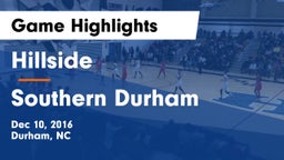 Hillside  vs Southern Durham Game Highlights - Dec 10, 2016