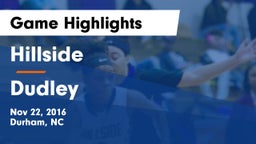 Hillside  vs Dudley  Game Highlights - Nov 22, 2016