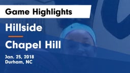 Hillside  vs Chapel Hill  Game Highlights - Jan. 25, 2018