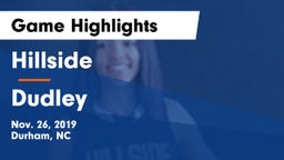 Hillside  vs Dudley  Game Highlights - Nov. 26, 2019