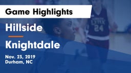 Hillside  vs Knightdale  Game Highlights - Nov. 23, 2019