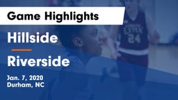 Hillside  vs Riverside  Game Highlights - Jan. 7, 2020