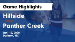 Hillside  vs Panther Creek  Game Highlights - Jan. 10, 2020