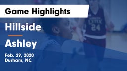 Hillside  vs Ashley  Game Highlights - Feb. 29, 2020