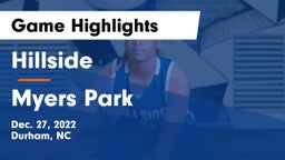 Hillside  vs Myers Park  Game Highlights - Dec. 27, 2022