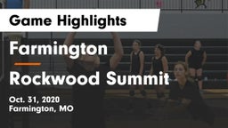 Farmington  vs Rockwood Summit  Game Highlights - Oct. 31, 2020