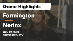 Farmington  vs Nerinx Game Highlights - Oct. 30, 2021