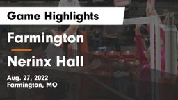 Farmington  vs Nerinx Hall Game Highlights - Aug. 27, 2022