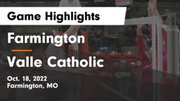 Farmington  vs Valle Catholic  Game Highlights - Oct. 18, 2022