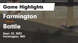 Farmington  vs Battle Game Highlights - Sept. 23, 2023
