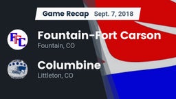 Recap: Fountain-Fort Carson  vs. Columbine  2018