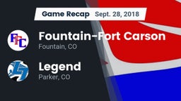 Recap: Fountain-Fort Carson  vs. Legend  2018