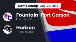 Recap: Fountain-Fort Carson  vs. Horizon  2018
