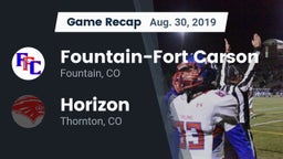 Recap: Fountain-Fort Carson  vs. Horizon  2019