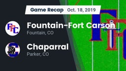 Recap: Fountain-Fort Carson  vs. Chaparral  2019