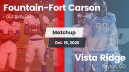 Matchup: Fountain-Fort vs. Vista Ridge  2020