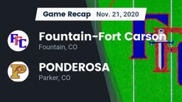 Recap: Fountain-Fort Carson  vs. PONDEROSA  2020