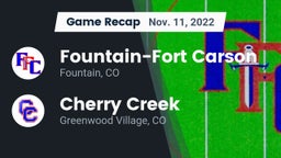 Recap: Fountain-Fort Carson  vs. Cherry Creek  2022