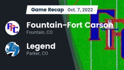 Recap: Fountain-Fort Carson  vs. Legend  2022