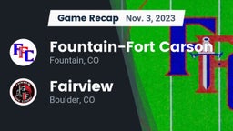 Recap: Fountain-Fort Carson  vs. Fairview  2023