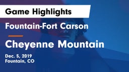 Fountain-Fort Carson  vs Cheyenne Mountain  Game Highlights - Dec. 5, 2019