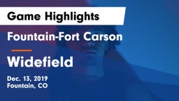 Fountain-Fort Carson  vs Widefield  Game Highlights - Dec. 13, 2019