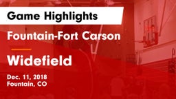 Fountain-Fort Carson  vs Widefield  Game Highlights - Dec. 11, 2018