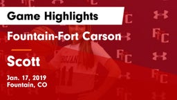 Fountain-Fort Carson  vs Scott  Game Highlights - Jan. 17, 2019