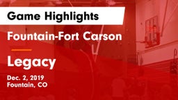 Fountain-Fort Carson  vs Legacy   Game Highlights - Dec. 2, 2019