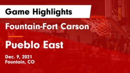 Fountain-Fort Carson  vs Pueblo East  Game Highlights - Dec. 9, 2021
