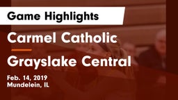 Carmel Catholic  vs Grayslake Central  Game Highlights - Feb. 14, 2019