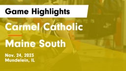 Carmel Catholic  vs Maine South  Game Highlights - Nov. 24, 2023