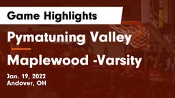Pymatuning Valley  vs Maplewood -Varsity Game Highlights - Jan. 19, 2022
