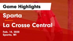 Sparta  vs La Crosse Central  Game Highlights - Feb. 14, 2020