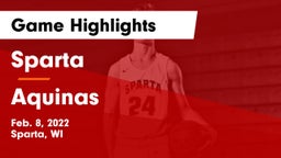 Sparta  vs Aquinas  Game Highlights - Feb. 8, 2022