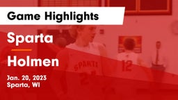 Sparta  vs Holmen  Game Highlights - Jan. 20, 2023