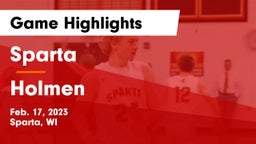 Sparta  vs Holmen  Game Highlights - Feb. 17, 2023