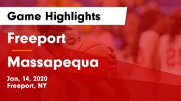 Freeport  vs Massapequa  Game Highlights - Jan. 14, 2020