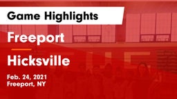Freeport  vs Hicksville  Game Highlights - Feb. 24, 2021