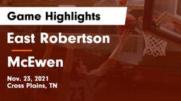 East Robertson  vs McEwen  Game Highlights - Nov. 23, 2021