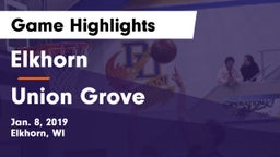 Elkhorn  vs Union Grove  Game Highlights - Jan. 8, 2019