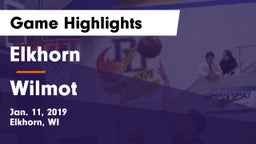 Elkhorn  vs Wilmot  Game Highlights - Jan. 11, 2019